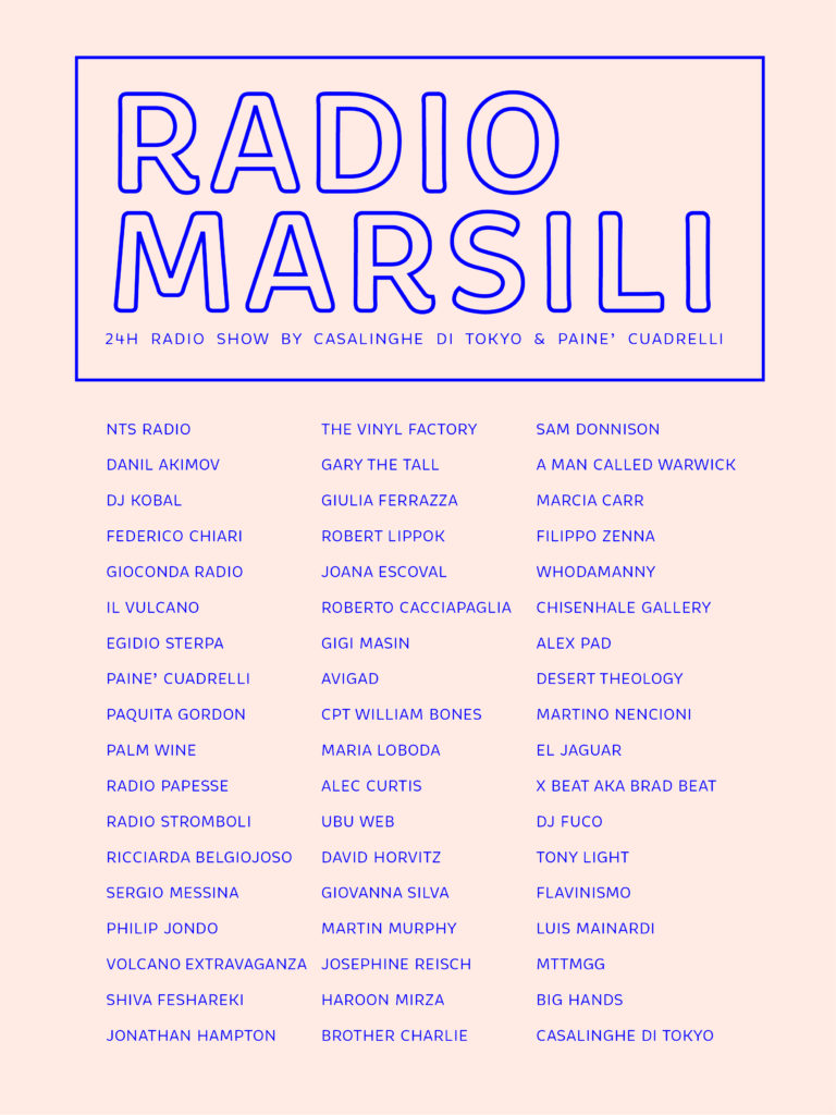 RADIO MARSILI_line up